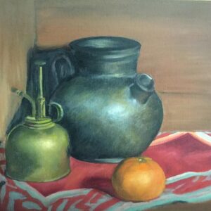 Ceramic pot still life